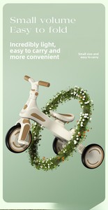 Tricycle convertible 4 en 1 pour enfants de 1 à 3 ans, trottinette légère à pédales réglables, directement de l'usine - Product Image 3