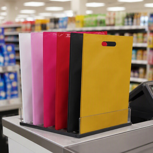 Durable Die Cut <b>Bags</b> Flexible LDPE OEM ODM Space Saving Bookstore Retail Store Heavy Duty Market Stall - Product Image 4