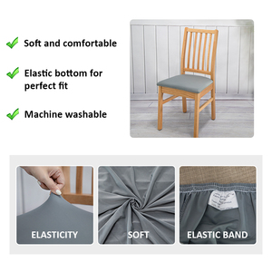Housses de canapé vend des housses de siège smiry pour chaises de <span class=keywords><strong>salle</strong></span> à <span class=keywords><strong>manger</strong></span> Stretch Jacquard <span class=keywords><strong>salle</strong></span> à <span class=keywords><strong>manger</strong></span> housses de siège ensemble housses de meubles - Product Image 3