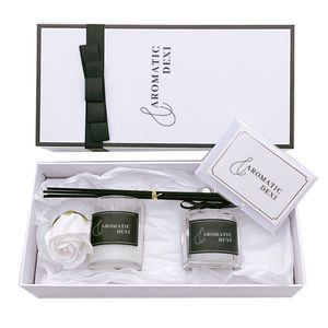 Décoration de la maison, <span class=keywords><strong>air</strong></span> frais, parfum naturel, <span class=keywords><strong>huile</strong></span> <span class=keywords><strong>essentielle</strong></span>, <span class=keywords><strong>diffuseur</strong></span> de roseaux et bougies de soja comme cadeaux de Noël - Product Image 3