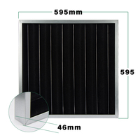 Filtre à air à charbon actif plissé Meilleure performance pour restaurant à domicile Nouveau purificateur d'air à panneau de qualité moyenne Remplacements