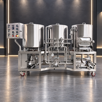 Équipement de brassage de bière 100L 200L, équipement de fermentation, cuve sous pression, garantie 4 ans, 2800KG, triphasé 380V 50Hz