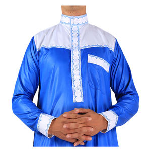 نوعية جيدة قطر كورتا العربية مسلم الإسلام الملابس مجموعة رجل Jubba الثوب بلوزات وسراويل الرجال OEM خدمة طويلة الأكمام الكبار - Product Image 3