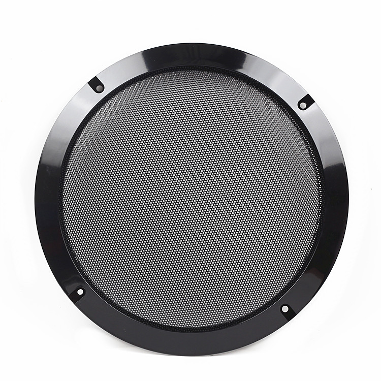 Tosuny 2 inch speaker grill grill 2-delige plastic ring met metalen grill zwart/goud/zilver (goud