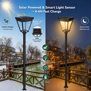 Luces Solares de Jardín Modernas de Aluminio de Alta Calidad, IP65 Impermeables, Luces LED para Columnas de Exterior con 5 Años de Garantía - Product Image 4