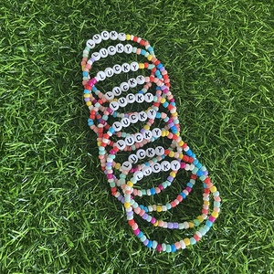 Pulseras elásticas con cuentas <span class=keywords><strong>de</strong></span> letras acrílicas <span class=keywords><strong>de</strong></span> <span class=keywords><strong>Amistad</strong></span> <span class=keywords><strong>de</strong></span> verano personalizables Love BFF pulsera <span class=keywords><strong>de</strong></span> cuentas <span class=keywords><strong>de</strong></span> semillas <span class=keywords><strong>de</strong></span> cristal inicial - Product Image 3
