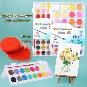 Ensemble de peinture <span class=keywords><strong>à</strong></span> <span class=keywords><strong>l</strong></span>'aquarelle solide <span class=keywords><strong>lavable</strong></span> de 36 couleurs, professionnel, non toxique, emballage en boîte transparente - Product Image 4