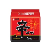 Nouilles instantanées coréennes épicées Nongshim Shin Ramyun authentiques en gros, paquets de 120g, approvisionnement en vrac pour les supermarchés