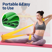 Bandas Elásticas de Resistencia para Yoga y Ejercicio, 1800 mm de Largo, Bandas Planas de Resistencia, Theraband Elástica