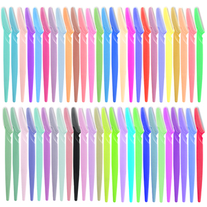 ชุดอุปกรณ์โกนขนคิ้วแบบ Dermaplaning พร้อมพิมพ์โลโก้สีตามสั่งด้วยระบบ UV  มีดโกนคิ้วความแม่นยำสูง ใบมีดขนาดเล็กสำหรับโกนขนใบหน้า - Product Image 2