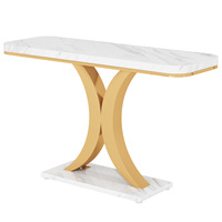 Table d'entrée, armoire de style luxueux, console étroite aspect ardoise, design moderne minimaliste haut de gamme, entrées d'hôtel