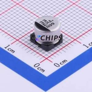 Condensateur électrolytique en aluminium SMD EEEHA1E330AP, SMD, D6.3xL5.4mm 33uF 20% 25V 65mA-120Hz - Product Image 1