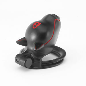 Niusida กรงสุนัขตัวผู้แบบล็อคได้อุปกรณ์เซ็กซ์ทอยสำหรับผู้ชายพร้อมห่วงฐาน4อัน - Product Image 4