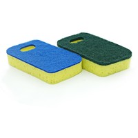 Foamstar Lot de 6 éponge de nettoyage de vaisselle haute densité pour la cuisine Éponge à récurer double face pour la maison