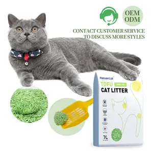 Fábrica Atacado Cat Litter OEM BSCI Alta Qualidade Eco Friendly Baixo Rastreamento Tofu Cat Litter Areia