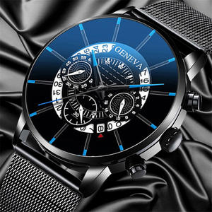 GAIETY — montre à quartz pour hommes, en alliage, avec trois yeux et six points, un calendrier, nouvelle collection 2020 - Product Image 4