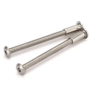 Stainless steel Customized Male Female Book Binding decorative Bolt /Sex Bolts connecting female bolts