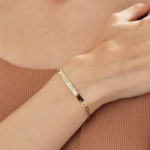 Custom Engrave Bar <strong>Friendship</strong> Bracelet <strong>Long</strong> <strong>Distance</strong> State Bracelet Anniversary <strong>Gift</strong> Personalized Jewelry for <strong>Gift</strong> - Product Image 2