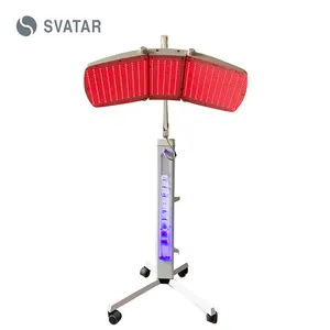 SVATAR 가정용 광선 요법 피부/두피 관리 기계 650nm 적색 광선 요법 피부 회춘 모발 재성장을위한 LED