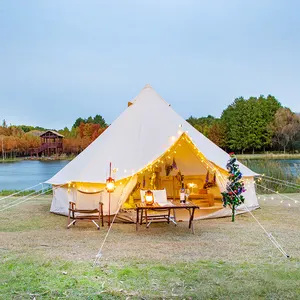 Tente pyramidale de camping, 4 saisons, styliste de luxe, randonnée, ouverture en plein air