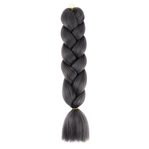 Perruque tressée unie, style dreadlocks africaines, double trame, style Ruili, <span class=keywords><strong>queue</strong></span> <span class=keywords><strong>de</strong></span> <span class=keywords><strong>cheval</strong></span>, en fibre synthétique haute température - Product Image 5