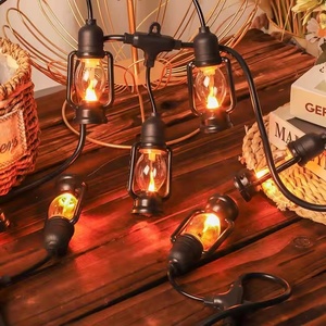 Guirnalda de luces LED S14 para patio de hadas personalizada, Bombilla de llama para fiesta, jardín, bombillas Vintage decorativas para exteriores, Navidad IP44 - Product Image 3