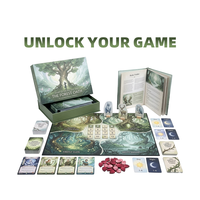 Nicht-Klebende Pro-Shuffling-Präsentationsbox mit Magnetverschluss – Airship Storm Fog Challenge Maßgeschneidertes Deluxe Kooperatives Brettspiel
