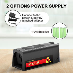 Umano ed efficiente Mouse e ratto elettrico <span class=keywords><strong>Killer</strong></span> 2200V Mouse Zapper scatola nera topi roditore trappola per interni all'aperto - Product Image 5