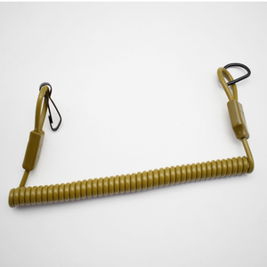 DFS0318 Cordón Elástico Retráctil Antipérdida para Exteriores, Color Café Caqui, para Colgar en la Cintura, Cuerda de Retención en Espiral - Product Image 6