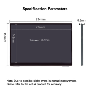 Monitor Portátil HD de 10.5 Pulgadas Apto para Oficina y Juegos, con Calidad de Imagen Exquisita y Portabilidad - Product Image 3