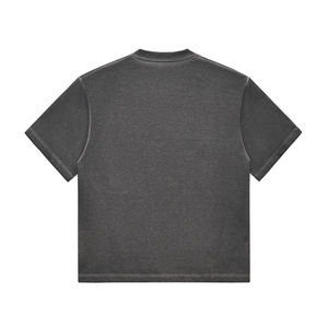 Camiseta Básica de Cuello Redondo, 100% Algodón, Tejido de Punto, Estilo Vintage Lavado, Diseño Estampado en Varios <span class=keywords><strong>Colores</strong></span> para Uso Casual - Product Image 2