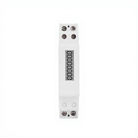 Compteur d'énergie numérique LCD monophasé Abongl, compteur kWh, 220V, 80A, 1%, DDS662, montage sur rail DIN