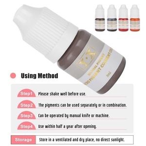 หมึกไมโครเบลดดิ้งวีแกน 8 มล. สีสำหรับสักคิ้วปาก PMU สำหรับเครื่องมือแต่งหน้าถาวร - Product Image 5