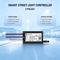 Controlador de Alumbrado Público Inteligente CTNL501 IP66, Módulo de Atenuación para Farolas con Comunicación Dual PLC LoRaMesh