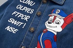 Marché de gros chinois : Ensemble de vêtements pour enfants, trois pièces, style décontracté, imprimé cartoon, ensemble jean pour garçon - Product Image 6