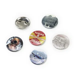 Badge Making Supplies Wholesale Custom Blank Round Cartoon Magnetic Pin Badge Button 58mm 32mm
