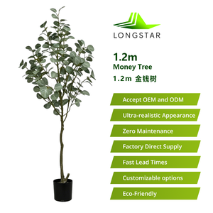 Eco Friendly <b>Artificial</b> Money <b>Tree</b> Lifelike Plastic Plant for Wedding Christmas Graduation Hotel Beach Decor - Product Image 5