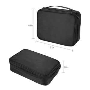 Estuche de Viaje Premium para Joyas, Organizador de Joyas de Doble Capa, Bolsa de Almacenamiento para Collares, Pendientes, Anillos y Relojes - Product Image 5