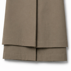 Pantaloni da donna a gamba larga con pieghe origami a tutta lunghezza e cintura multi-pannello piegata. Tasca portaoggetti nascosta, a doppio strato a cascata - Product Image 5