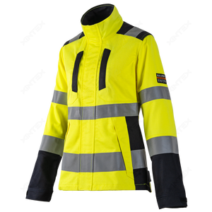Multinorm <strong>Softshell</strong> <strong>Jacket</strong> EN20471 Class 2 EN11612 EN1149 EN13034 Windproof Waterproof Flame-Retardant Anti-Static <strong>High</strong> - Product Image 6