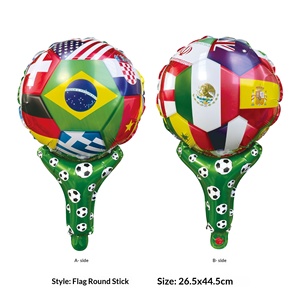 Set de Globos de Aluminio de la Copa Mundial de Fútbol, con Bandera Nacional, Camiseta, Trofeo y Cabeza de Jugador, para Decoración de Fiestas en EE. UU., Canadá y México - Product Image 5