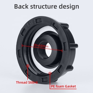 Conteneur d'eau S60x6 Connecter les tuyaux pour système de drainage de vanne <span class=keywords><strong>Robinet</strong></span> de jardin Combinaison Irrigation Ibc Raccords de réservoir Adaptateur - Product Image 5