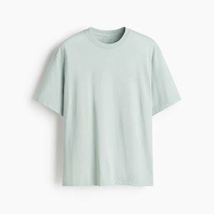 T-shirt pour homme en coton slub respirant avec surface texturée, tissage irrégulier naturel et look décontracté, streetwear, loungewear - Product Image 6