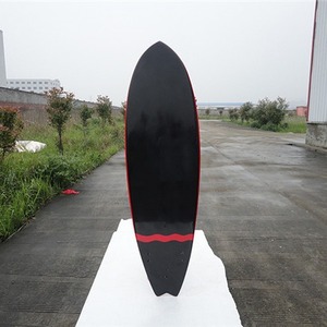 Fiberglass Surfboard Wood Grain PU Ocean Water Sport Unisex Ocean <b>Surfing</b> Board Fiberglass Wood Surfboard Unisex Surfboard Glass - Product Image 2