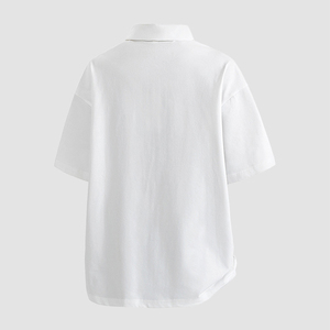 Camisetas Polo de Algodón Transpirables de Manga Corta, Holgadas, Casuales de Verano, con Logotipo Personalizado OME para Hombre - Product Image 5