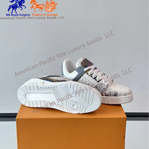 Zapatillas Deportivas con Estampado Geométrico/a Cuadros Coloridas, Zapatillas de Deporte de Lujo, Estilo Plano y Bajo, Casuales, para Caminar, Correr, a la Moda, Suaves - Product Image 5