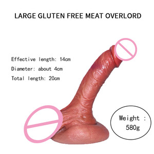 Echthaut künstlicher Penis großer <span class=keywords><strong>Dildo</strong></span> riesiger Silikon-<span class=keywords><strong>Dildo</strong></span> mit starker saugglocke - Product Image 6