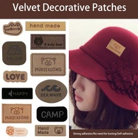 Patchs brodés autocollants sans repassage, décoratifs pour vêtements, badges en tissu pour vestes, sacs, chapeaux