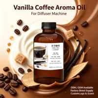 Huile parfumée à la vanille et au café pour diffuseur d'arômes, huile parfumée de qualité supérieure avec notes de crème de café et de vanille, fabricant OEM ODM