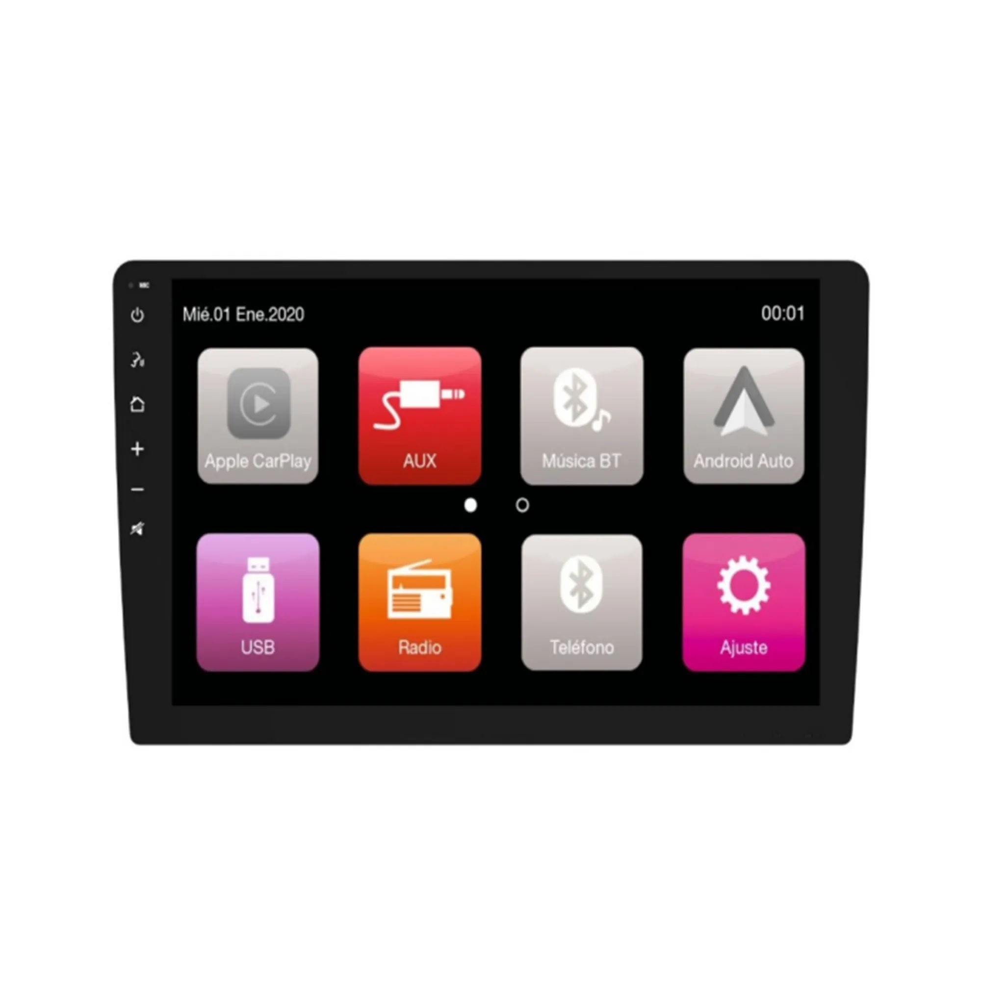 Evrensel araba oto dvd OYNATICI 9 inç ana ünite ile Apple Carplay ve Android otomatik